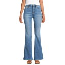 【送料無料】 ランズエンド レディース デニムパンツ ボトムス Petite Lands' End High-Rise Skinny Flare Jeans Beau Blue(4)