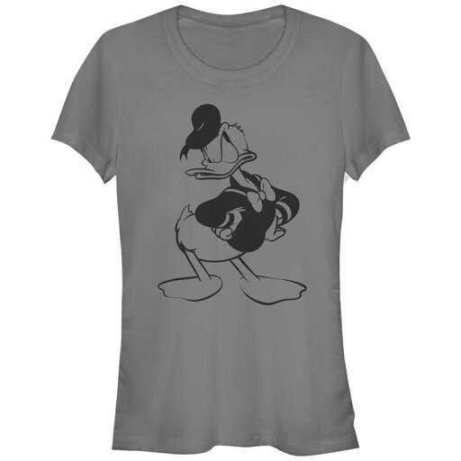 【送料無料】 ディズニー レディース Tシャツ トップス Disney's Donald Duck Angry Looking Juniors' Graphic Tee Charcoal 【送料無料】 ディズニー レディース Tシャツ トップス Disney's Donald Duck Angry Looking Juniors' Graphic Tee Charcoal