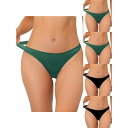 【送料無料】 アレグラ ケー レディース パンツ アンダーウェア 5 Packs Women's Unlined Underwear Satin Invisib...