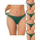 【送料無料】 アレグラ ケー レディース パンツ アンダーウェア 5 Packs Women's Unlined Underwear Satin Invisib...
