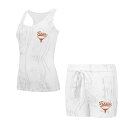【送料無料】 アンブランデッド レディース ナイトウェア アンダーウェア Women's Concepts Sport Texas Longhorns Quartz Tank Top & Shorts Set Tex Beige