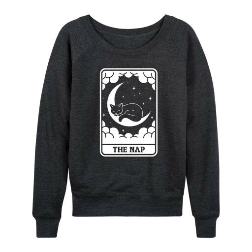 【送料無料】 ライセンス キャラクター レディース Tシャツ トップス Plus The Nap Tarot Pullover Heather Charcoal 【送料無料】 ライセンス キャラクター レディース Tシャツ トップス Plus The Nap Tarot Pullover Heather Charcoal