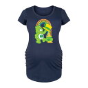 【送料無料】 ライセンス キャラクター レディース Tシャツ トップス Maternity Care Bears Good Luck Bear Rainbow Graphic Tee Navy(4)