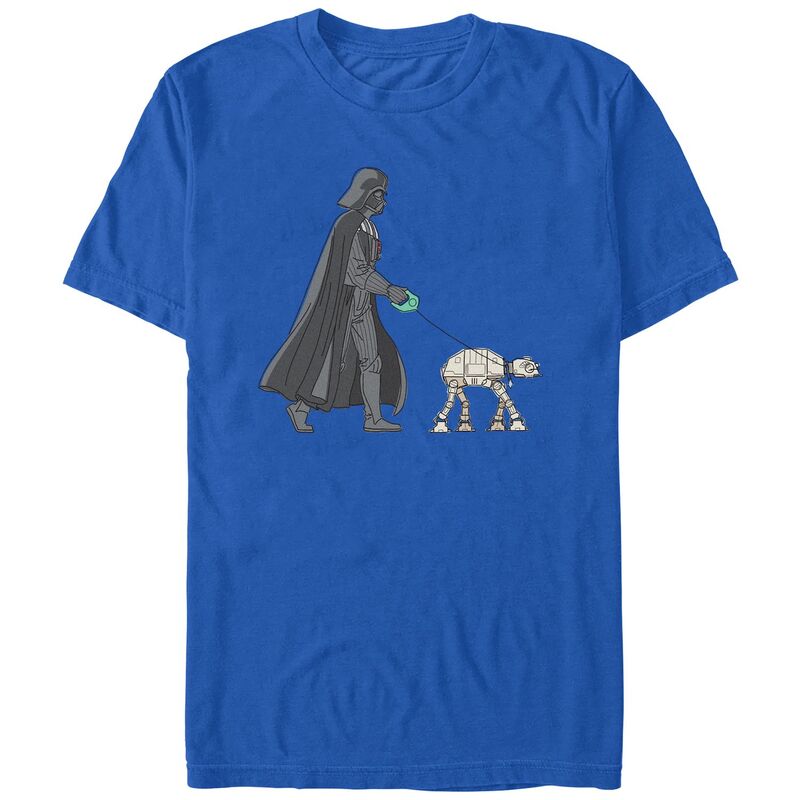 【送料無料】 スター ウォーズ メンズ Tシャツ トップス Men's Star Wars Darth Vader AT-AT Walker Graphic Tee Royal