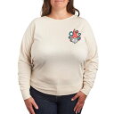 【送料無料】 ライセンス キャラクター レディース Tシャツ トップス Plus Gnome And Flowers Pullover Beige(4)