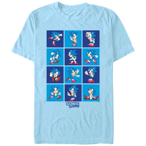 【送料無料】 ライセンス キャラクター メンズ Tシャツ トップス Men's Sonic The Hedgehog Strike A Pose Graphic Tee Light Blue 【送料無料】 ライセンス キャラクター メンズ Tシャツ トップス Men's Sonic The Hedgehog Strike A Pose Graphic Tee Light Blue