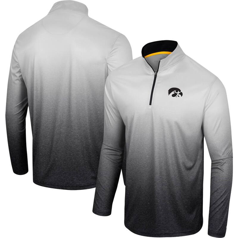 【送料無料】 コロシアム メンズ ジャケット・ブルゾン アウター Men's Colosseum White/Black Iowa Hawkeyes Laws of Physics Quarter-Zip Windshirt Iwa White