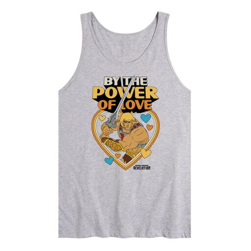 【送料無料】 ライセンス キャラクター メンズ Tシャツ トップス Men's Masters Of The Universe Power Of Love Graphic Tank Top Heather Gray 【送料無料】 ライセンス キャラクター メンズ Tシャツ トップス Men's Masters Of The Universe Power Of Love Graphic Tank Top Heather Gray