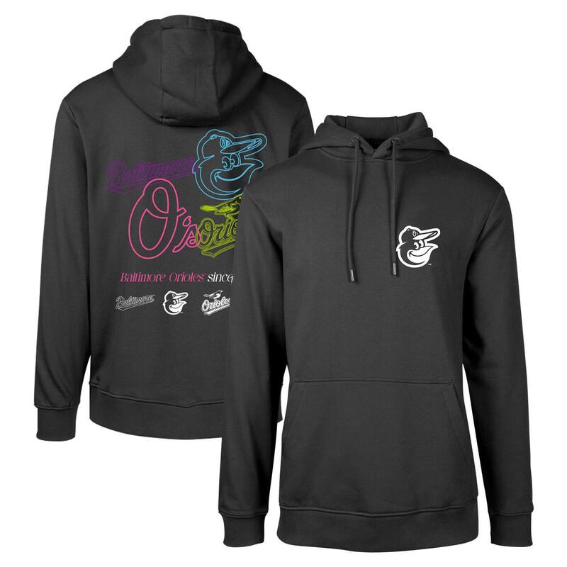 【送料無料】 レベルウェア メンズ Tシャツ トップス Men's Levelwear Black Baltimore Orioles Podium Vintage Pullover Hoodie Orl Black