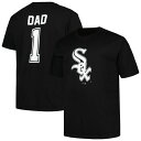 【送料無料】 プロファイル メンズ Tシャツ トップス Men's Profile Black Chicago White Sox Big & Tall #1 Dad T-Shirt Sox Black