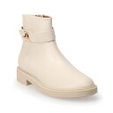 【送料無料】 LC Lauren Conrad レディース ブーツ・レインブーツ シューズ LC Lauren Conrad Tahira Belted Women's Boots Bone(4)