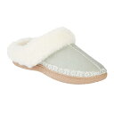【送料無料】 アイソトナー レディース サンダル シューズ isotoner Clara Embroidered Microsuede Clog Women's Slippers with Memory Foam Desert Sage