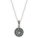 【送料無料】 Sunkissed Sterling レディース ネックレス・チョーカー・ペンダントトップ アクセサリー Sunkissed Sterling Sterling Silver Oxidized Flower Pendant Necklace Silver Tone(4)
