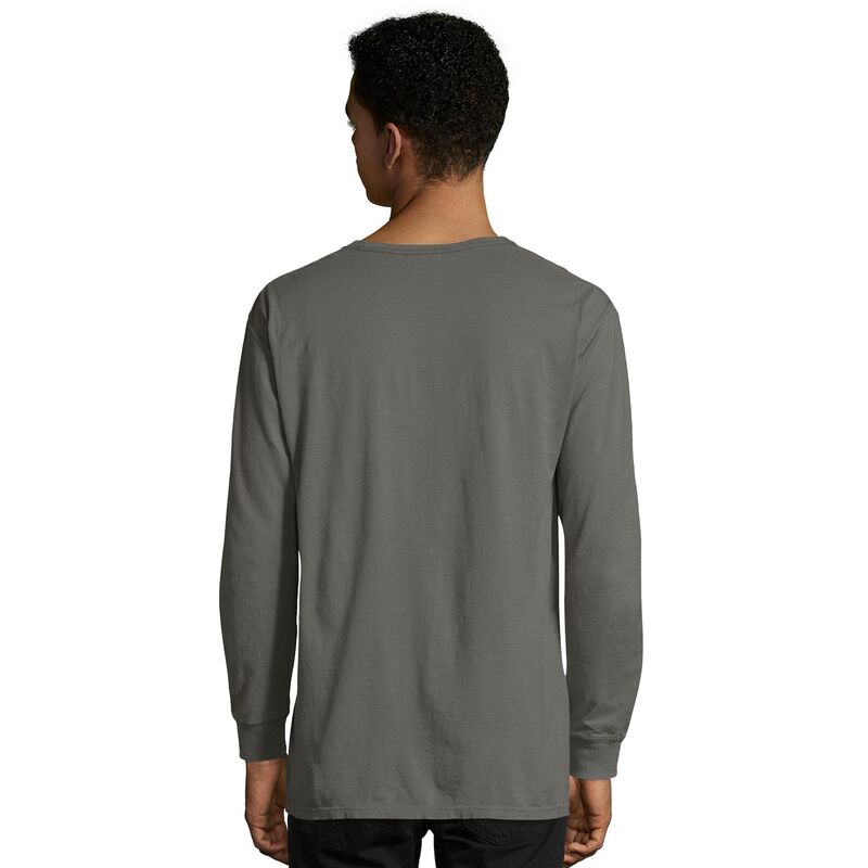 【送料無料】 ヘインズ メンズ Tシャツ トップス Men's HanesR ComfortWash Garment-Dyed Tee New Railroad Gray