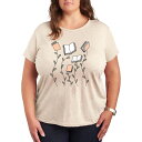 【送料無料】 アンブランデッド レディース Tシャツ トップス Plus Book Garden Graphic Tee Beige(4)