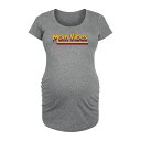 【送料無料】 アンブランデッド レディース Tシャツ トップス Maternity Vibes Mom Graphic Tee Heather Gray