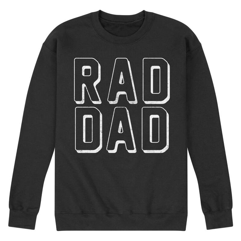 【送料無料】 ライセンス キャラクター メンズ Tシャツ トップス Men's Rad Dad Fleece Sweatshirt Black