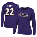 【送料無料】 マジェスティック レディース Tシャツ トップス Women's Majestic Threads Derrick Henry Purple Ba...