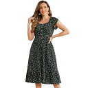 【送料無料】 アレグラ ケー レディース ワンピース トップス Long Dress For Women's Summer V Neck Short Sleev...