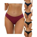 【送料無料】 アレグラ ケー レディース パンツ アンダーウェア 5 Packs Women's Underwear Mid Waisted Hipster P...