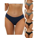 【送料無料】 アレグラ ケー レディース パンツ アンダーウェア 5 Packs Women's Underwear Mid Waisted Hipster P...