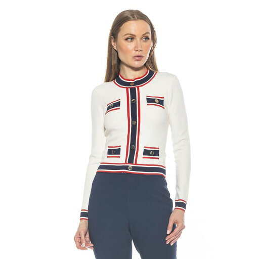 【送料無料】 アレクシアアドマー レディース ジャケット・ブルゾン アウター Women's ALEXIA ADMOR Kiley Long Sleeve Button Down Jacket Top Ivory Multi 【送料無料】 アレクシアアドマー レディース ジャケット・ブルゾン アウター Women's ALEXIA ADMOR Kiley Long Sleeve Button Down Jacket Top Ivory Multi