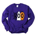 【送料無料】 Simply Sage Market レディース Tシャツ トップス Boo Web Ghost Sweatshirt Purple