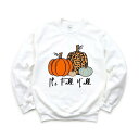 【送料無料】 Simply Sage Market レディース Tシャツ トップス It's Fall Y'all Pumpkins Sweatshirt Wh...