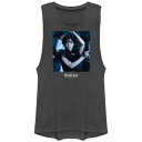 【送料無料】 ライセンス キャラクター レディース Tシャツ トップス Juniors' Wednesday Dance Pose Graphic Tank T...