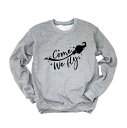 【送料無料】 Simply Sage Market レディース Tシャツ トップス Come We Fly Broom Sweatshirt Graphite