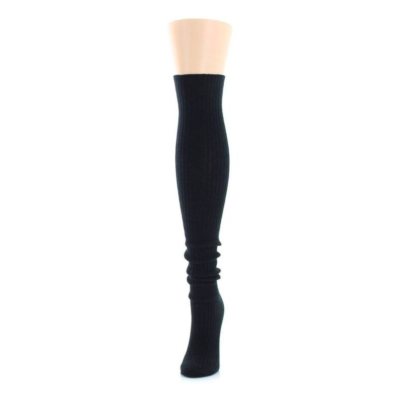 ̵ ⥤ ǥ   Ankle Slouch Over The Knee Sock Dark Gray ...