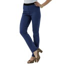 【送料無料】 ロアマンズ レディース デニムパンツ ボトムス Roaman's Women's Plus Size Tall Invisible Stretch All Day Straight-leg Jean Indigo Wash