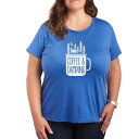 【送料無料】 ライセンス キャラクター レディース Tシャツ トップス Missy Plus Size Coffee And Camping Graphic T...