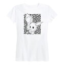 【送料無料】 ライセンス キャラクター レディース Tシャツ トップス Women's Pokemon Eevee Pattern Graphic Tee White