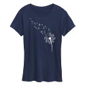 【送料無料】 ライセンス キャラクター レディース Tシャツ トップス Women's Dandelion Seeds Graphic Tee Navy
