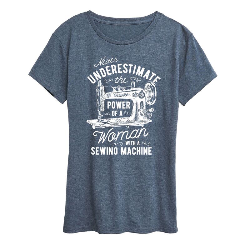 【送料無料】 ライセンス キャラクター レディース Tシャツ トップス Women's Woman And Her Sewing Ma..