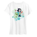 【送料無料】 ライセンス キャラクター レディース Tシャツ トップス Women's Pokemon Liko & Sprigatito Graphic Tee White