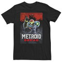 【送料無料】 ライセンス キャラクター メンズ Tシャツ トップス Big & Tall Metroid Prime Dread Battle Poster Tee Black