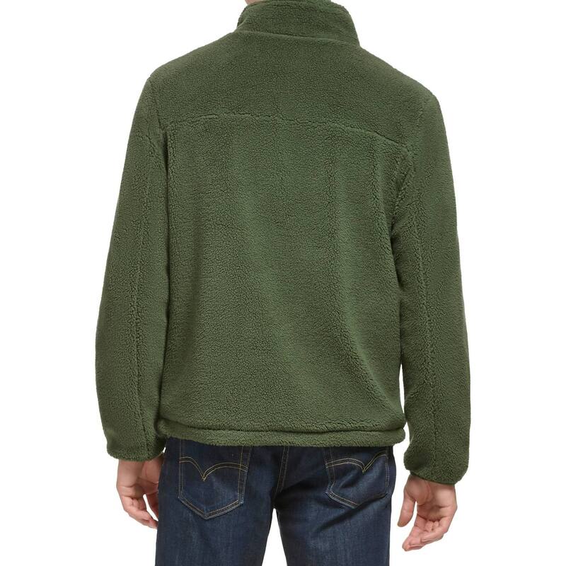 【送料無料】 ドッカーズ メンズ ジャケット・ブルゾン アウター Men's DockersR Sherpa Zip Front Jacket Ocean Blue