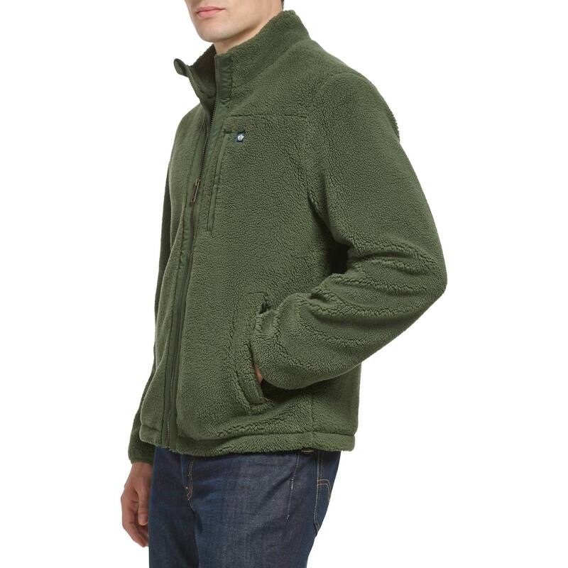 【送料無料】 ドッカーズ メンズ ジャケット・ブルゾン アウター Men's DockersR Sherpa Zip Front Jacket Ocean Blue