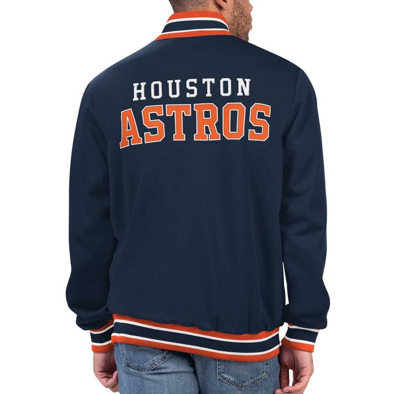 【送料無料】 スターター メンズ ジャケット・ブルゾン アウター Men's Starter Royal Houston Astros Secret Weapon Satin Full-Snap Jacket Ast Blue