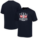 【送料無料】 プロファイル メンズ Tシャツ トップス Men's Profile Navy Texas Rangers Big & Tall Americana T-Shirt Rgr Navy