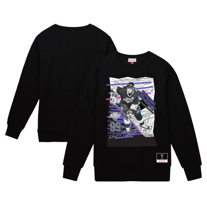 ̵ ߥå&ͥ  T ȥåץ Men's Mitchell & Ness Wayne Gretzky Blac...