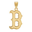 【送料無料】 ロゴアート レディース ブレスレット・バングル・アンクレット アクセサリー LogoArt 14k Gold Boston Red Sox Large Pendant 14k Yellow Gold