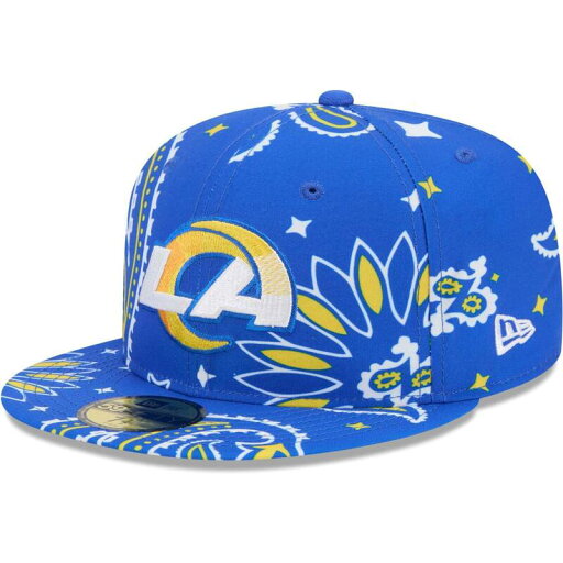 【送料無料】 ニューエラ メンズ 帽子 アクセサリー Men's New Era Royal Los Angeles Rams Paisley 59FIFTY Fitted Hat Lar Blue 【送料無料】 ニューエラ メンズ 帽子 アクセサリー Men's New Era Royal Los Angeles Rams Paisley 59FIFTY Fitted Hat Lar Blue
