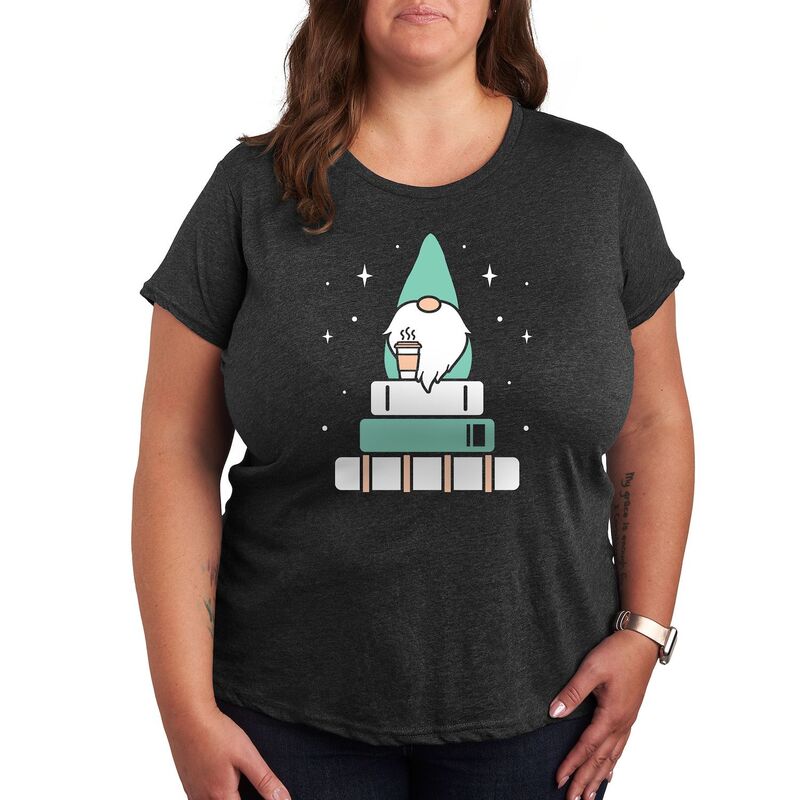 ReVida ŷԾŹ㤨̵֡ 饤 饯 ǥ T ȥåץ Plus Gnome with Coffee and Books Graphic Tee Heather CharcoalפβǤʤ7,480ߤˤʤޤ
