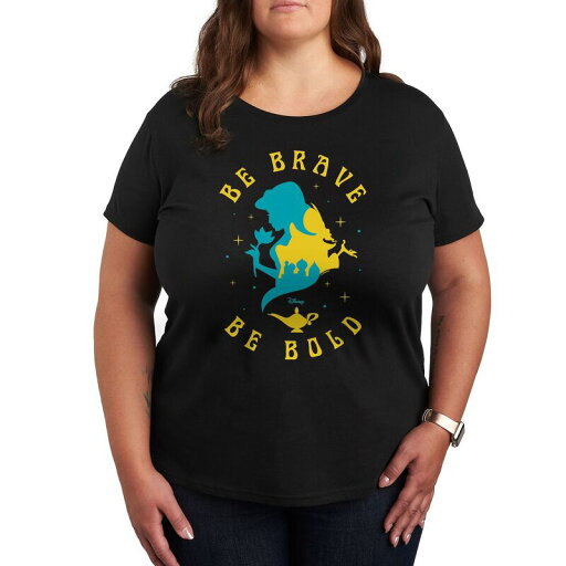 【送料無料】 ディズニー レディース Tシャツ トップス Disney Princess Jasmine Plus Be Brave Be Bold Graphic Tee Black 【送料無料】 ディズニー レディース Tシャツ トップス Disney Princess Jasmine Plus Be Brave Be Bold Graphic Tee Black