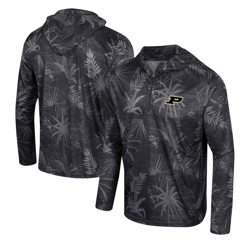 ̵   T ȥåץ Men's Colosseum Black Purdue Boilermakers P...