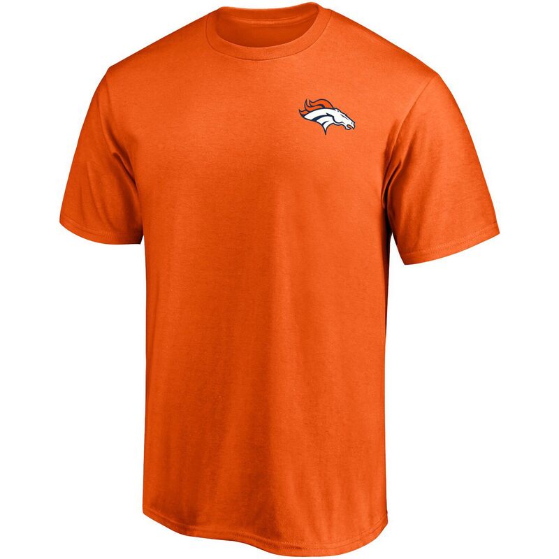 【送料無料】 アンブランデッド メンズ Tシャツ トップス Men's Fanatics Branded Orange Denver Broncos Team #1 Dad T-Shirt Den Orange