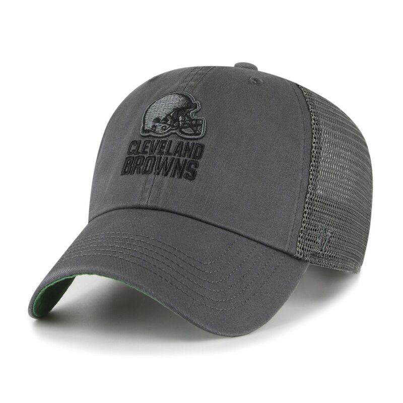 【送料無料】 アンブランデッド メンズ 帽子 アクセサリー Men's '47 Charcoal Cleveland Browns Clean Up Trawler Trucker Snapback Hat Brn Charco